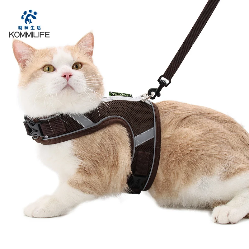 KOMMILIFE Breathable Dog Cat Harness Vest Reflective Adjustable Dog Cat Harness and Leash Set for Puppy Small Medium Dogs
KOMMILIFE Breathable Dog Cat Harness Vest Reflective Adjustable Dog Cat Harness and Leash Set for Puppy Small Medium Dogs