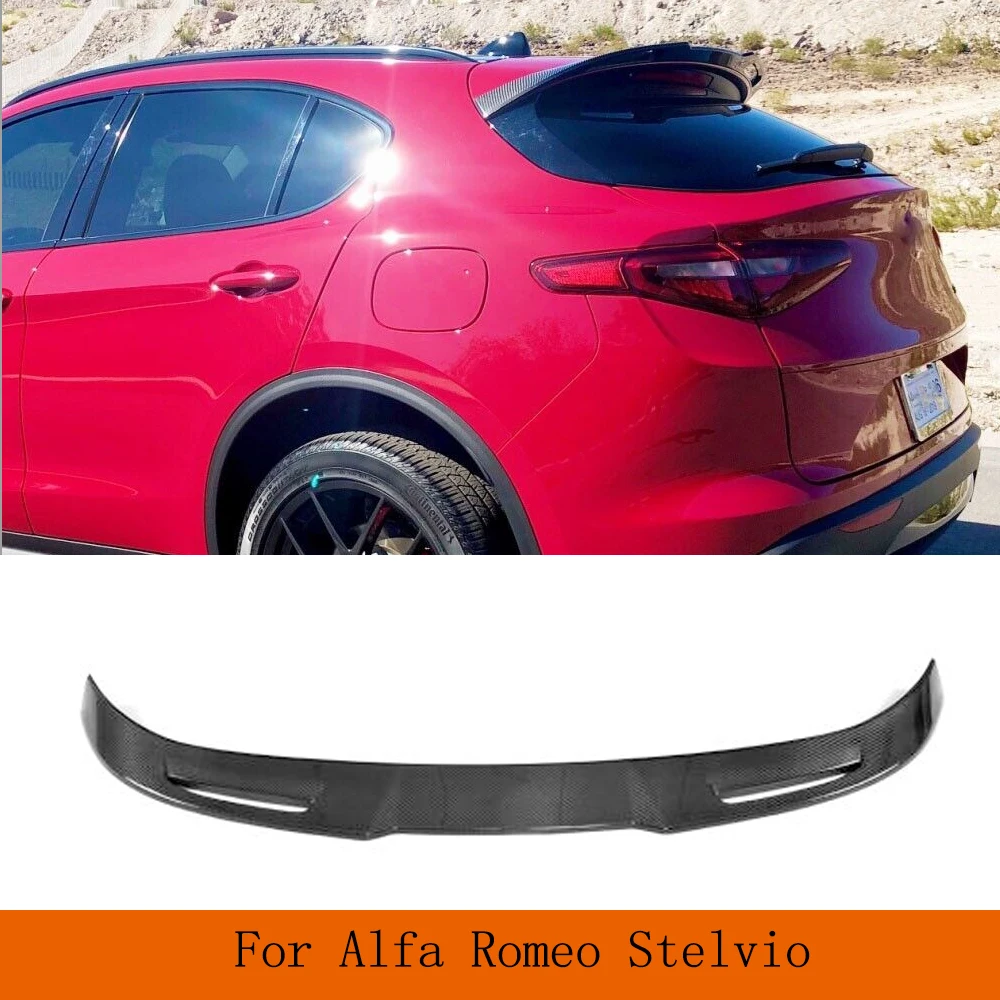 Carbon Fiber Rear Roof Window Lip Spoiler For Alfa Romeo Stelvio Base Sport Ulitity TI Quadrifoglio 2017 2018 2019 FRP Black
Carbon Fiber Rear Roof Window Lip Spoiler For Alfa Romeo Stelvio Base Sport Ulitity TI Quadrifoglio 2017 2018 2019 FRP Black