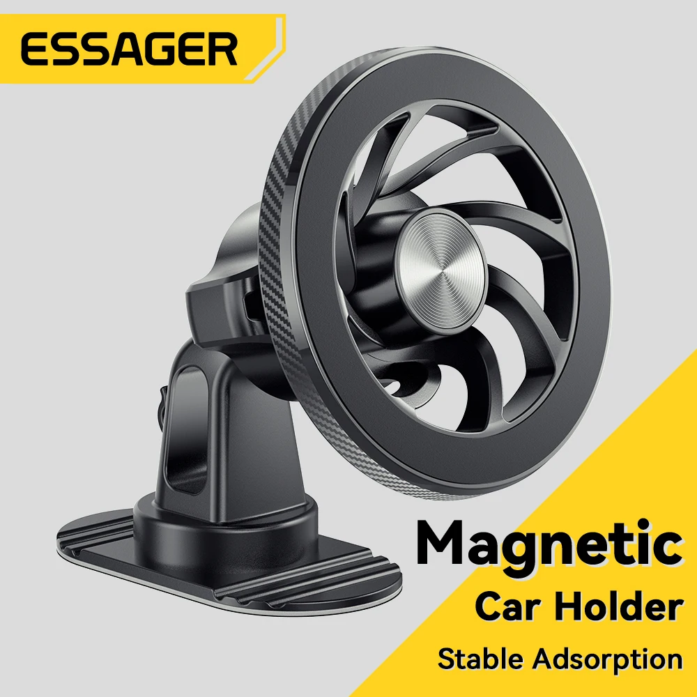 

Essager Magnetic Car Phone Holder Stand Universal Air Vent Car Phone Mounts GPS Rotation Bracket Support for iPhone 15 14 13