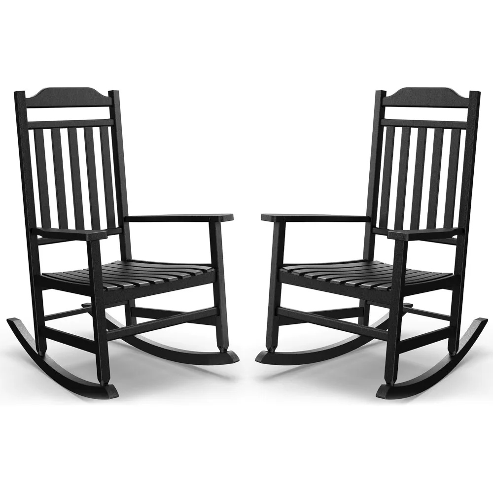 patio rocking chair outdoor set of 2,weather resistant poly resin oversized porch rocker,high back smooth design,350lb weight ca patio rocking chair outdoor set of 2,weather resistant poly resin oversized porch rocker,high back smooth design,350lb weight ca