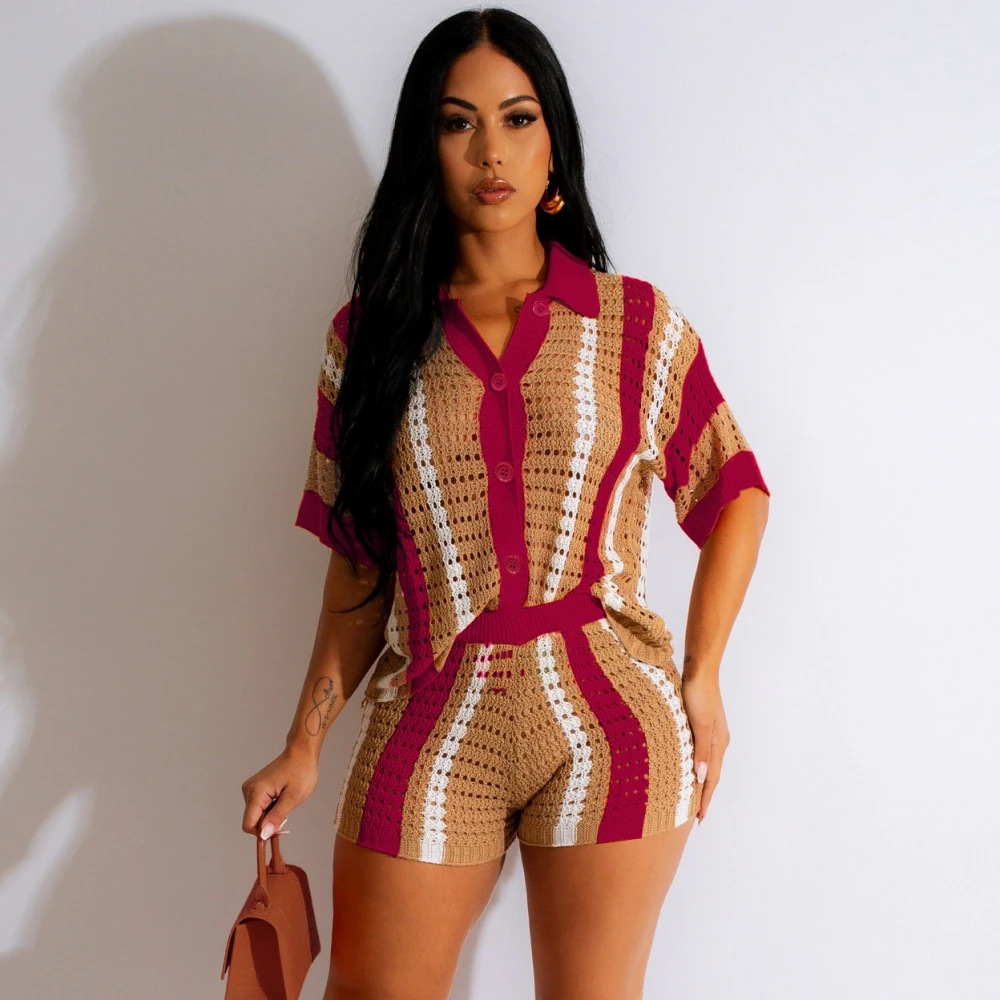 Two 2 Piece Set Street Seersucker Women's Set Knit T-shirt And Mini Shorts 2023 Summer Fashion Sweatsuit Outfit Tracksuit
Two 2 Piece Set Street Seersucker Women's Set Knit T-shirt And Mini Shorts 2023 Summer Fashion Sweatsuit Outfit Tracksuit
