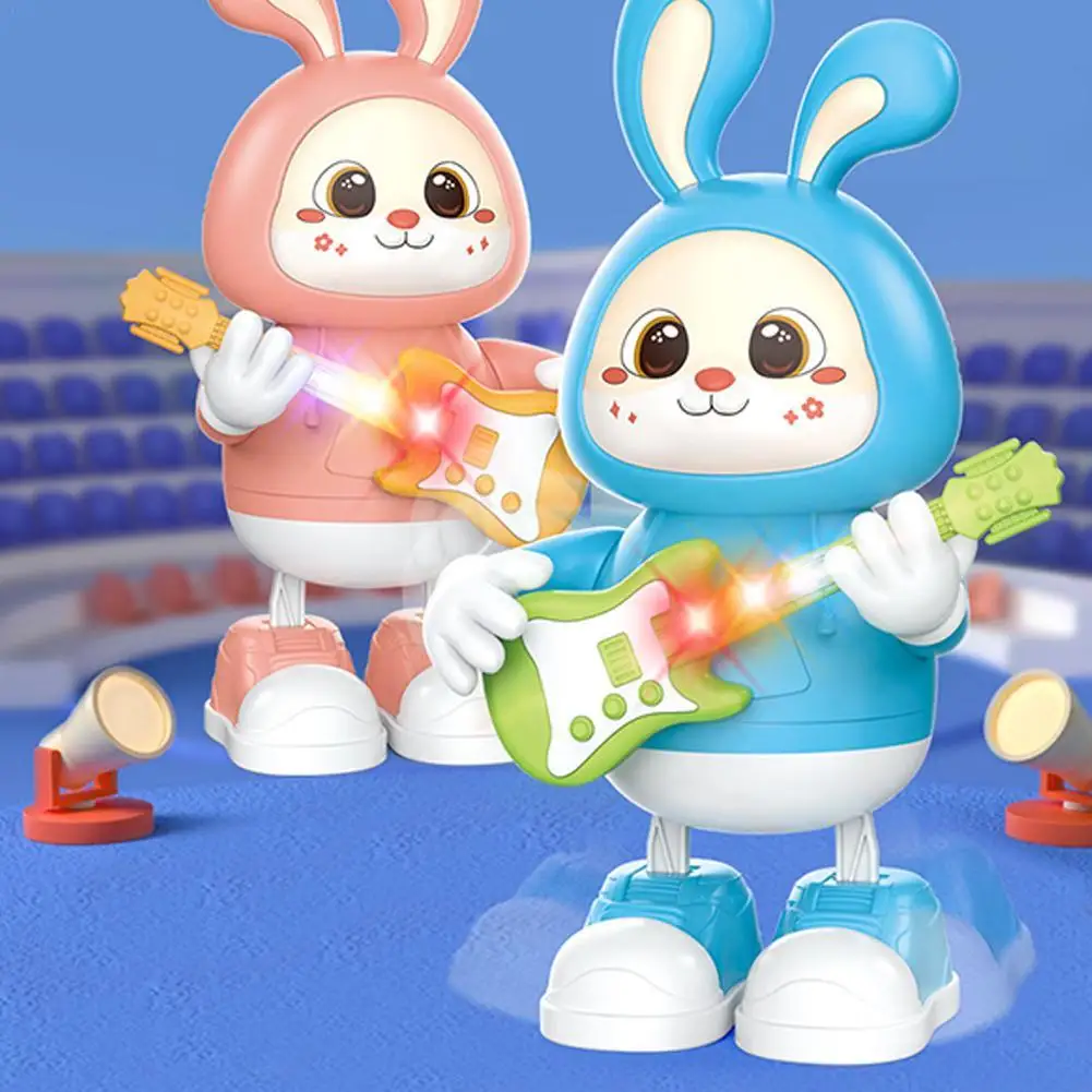 Rocking Dancing Bunny Cute Rabbit Toys Playing Guitar Electronic Interactive Educational Toys For Kids Rich Sound Children Gift
Rocking Dancing Bunny Cute Rabbit Toys Playing Guitar Electronic Interactive Educational Toys For Kids Rich Sound Children Gift