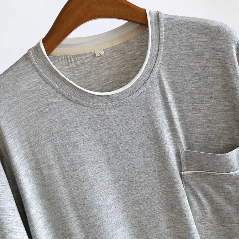 Thin Short Nightwear Bath for One-piece Sleep Sleeve Dress Modal Home Men's Nightgown Mid-length Men Summer Nightdress
Thin Short Nightwear Bath for One-piece Sleep Sleeve Dress Modal Home Men's Nightgown Mid-length Men Summer Nightdress