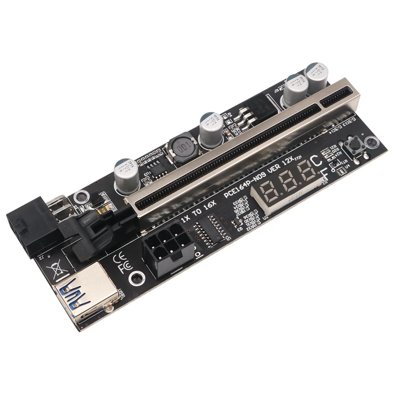 Карта расширения PCIE, 1X до 16X, графическое расширение с датчиком температуры для Биткоин, графический процессор
Карта расширения PCIE, 1X до 16X, графическое расширение с датчиком температуры для Биткоин, графический процессор