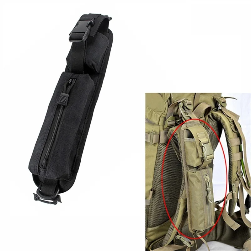

Tactical Backpack Shoulder Strap Sundries Pouch Molle Key Flashlight Pouch Pack EDC Tool Bag Outdoor Camping Hunting Accessories
