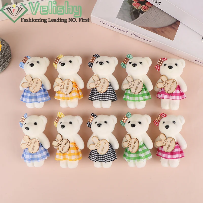 10PCS 10cm Plaid Bear Bouquet Small Bear Couple Bear Gift Packaging Wedding Gift Birthday Present
10PCS 10cm Plaid Bear Bouquet Small Bear Couple Bear Gift Packaging Wedding Gift Birthday Present