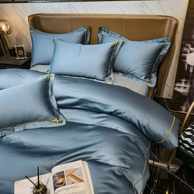 Bedding Set Egyptian Cotton Luxury Embroidery Flat Sheet Duvet Cover Pillowcase Full Queen King Size Soft Microfiber Bed Linen
Bedding Set Egyptian Cotton Luxury Embroidery Flat Sheet Duvet Cover Pillowcase Full Queen King Size Soft Microfiber Bed Linen
