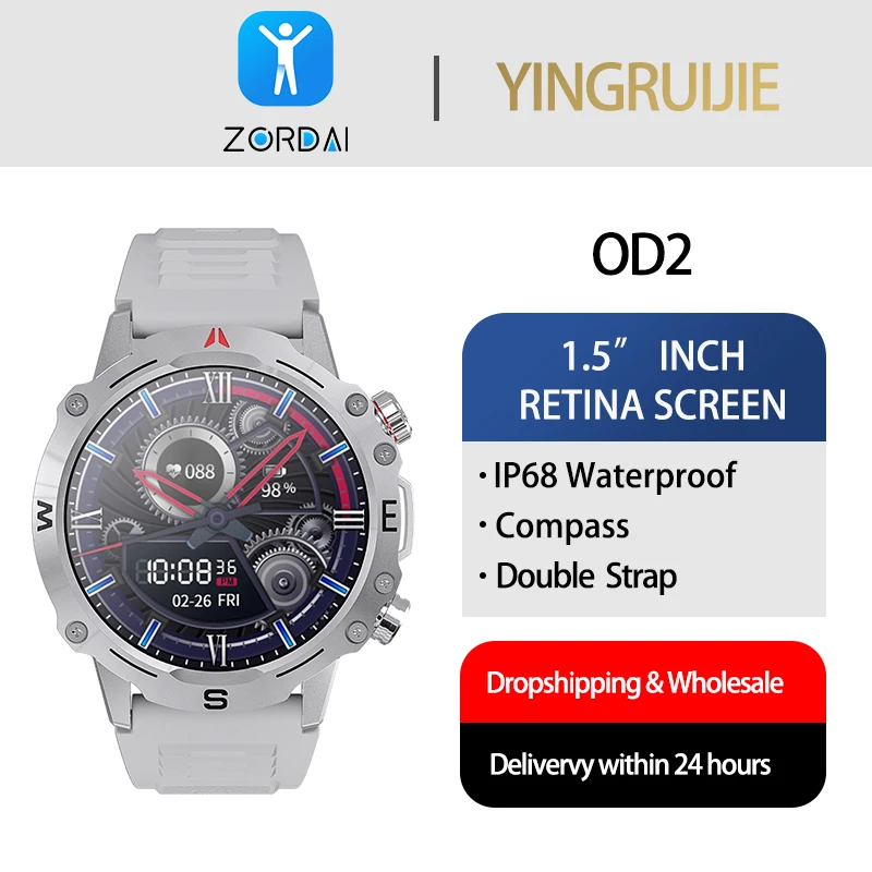 Smart Watch for Men Sports Modes Depth Waterproof 20m Outdoor Sports 380mAh Long Battery IPS Color Screen Tracker OD2 Smartwatch
Smart Watch for Men Sports Modes Depth Waterproof 20m Outdoor Sports 380mAh Long Battery IPS Color Screen Tracker OD2 Smartwatch
