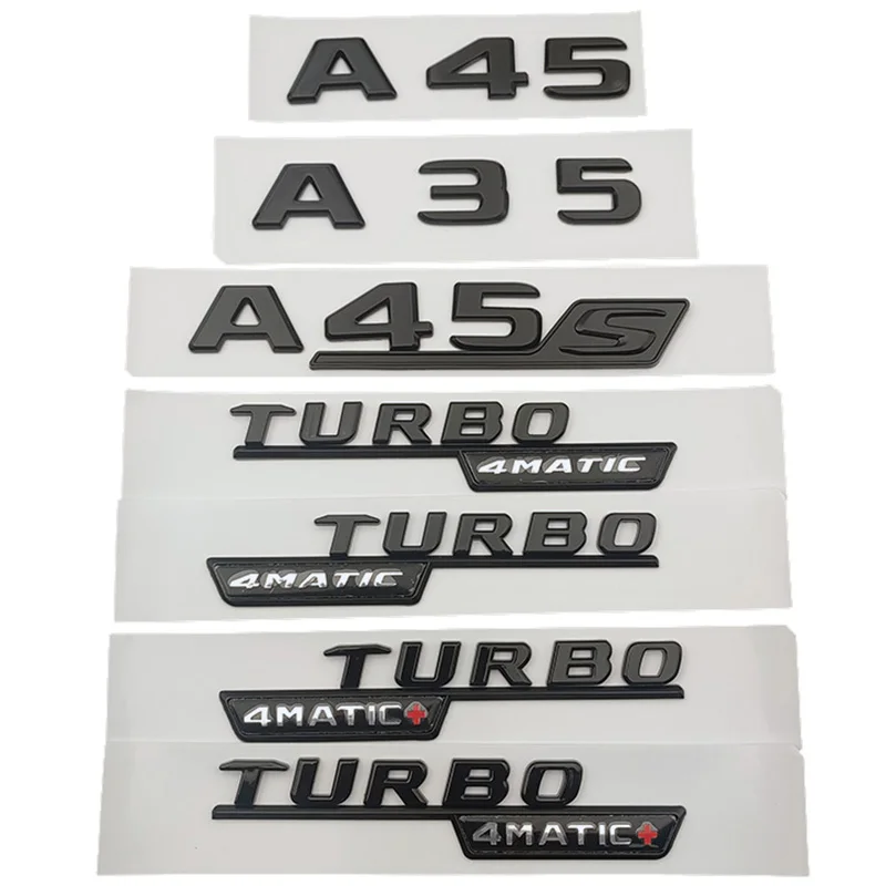 3d-значок заднего багажника с надписями A35 A45 A45S, логотип TURBO 4matic, эмблема для Mercedes A 35 45 AMG W177 W176, аксессуары
3d-значок заднего багажника с надписями A35 A45 A45S, логотип TURBO 4matic, эмблема для Mercedes A 35 45 AMG W177 W176, аксессуары
