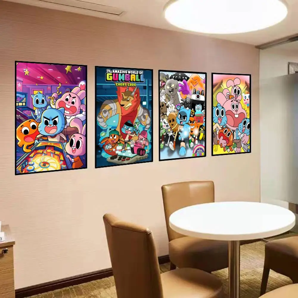 Amazing World Gumballs Poster Self-adhesive Art Poster Retro Kraft Paper Sticker DIY Room Bar Cafe Vintage Decorative Painting
Amazing World Gumballs Poster Self-adhesive Art Poster Retro Kraft Paper Sticker DIY Room Bar Cafe Vintage Decorative Painting