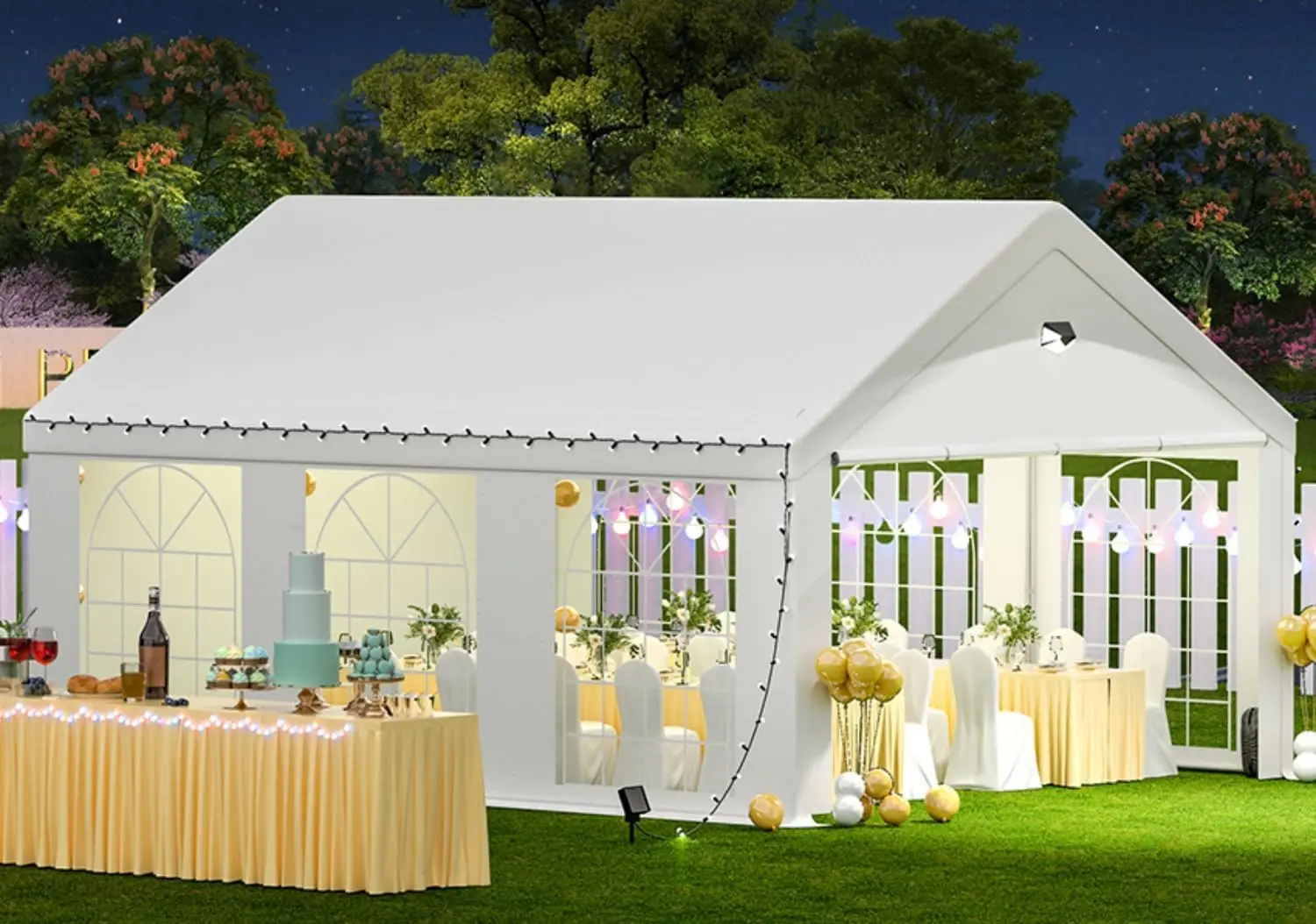 Party Tent Heavy Duty Canopy Tent with Removable Sidewalls Outdoor Waterproof Patio Camping Gazebo Shelter Perfect for
Party Tent Heavy Duty Canopy Tent with Removable Sidewalls Outdoor Waterproof Patio Camping Gazebo Shelter Perfect for