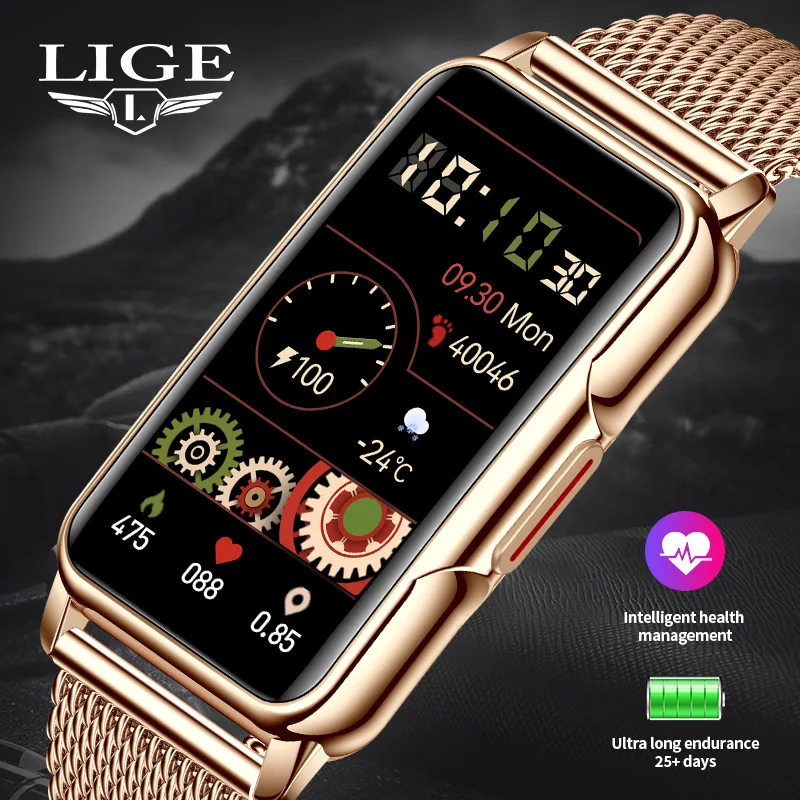 LIGE Smart Watch Call Reminder Music Control Life Waterproof Pedometer Fitness Sports Elegant Watch For Woman Smartwatch Women
LIGE Smart Watch Call Reminder Music Control Life Waterproof Pedometer Fitness Sports Elegant Watch For Woman Smartwatch Women