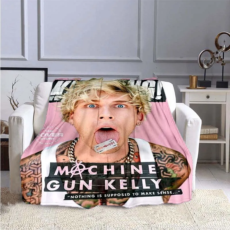 

Machine Gun Kelly HIP HOP Music Blanket,Girl Boy Gift, Hip Hop Music Blankets for Sofa Bed Bedroom,Decke,Stragulum,Couverture,담요