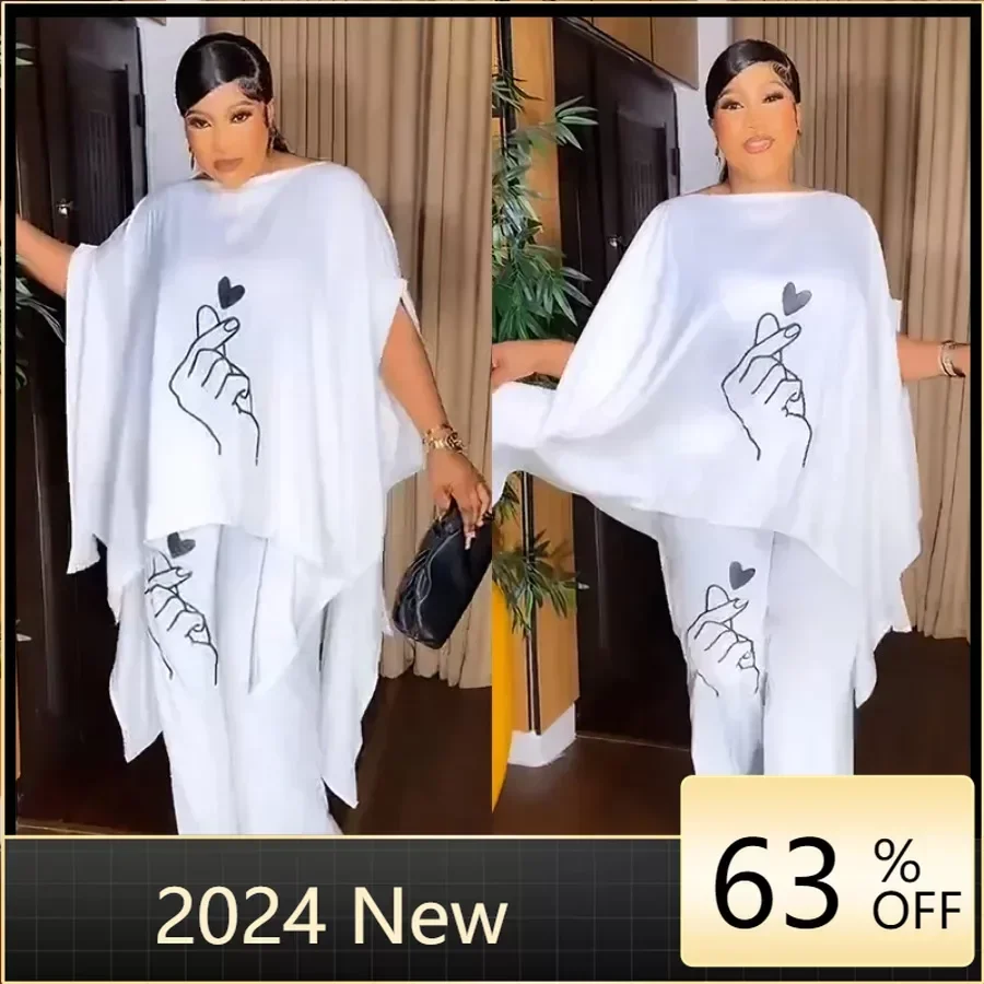 2 Piece Set African Clothes for Women Summer Elegant African Plus Size Top Long Pant Matching Sets Muslim Suit Africa Clothing
2 Piece Set African Clothes for Women Summer Elegant African Plus Size Top Long Pant Matching Sets Muslim Suit Africa Clothing