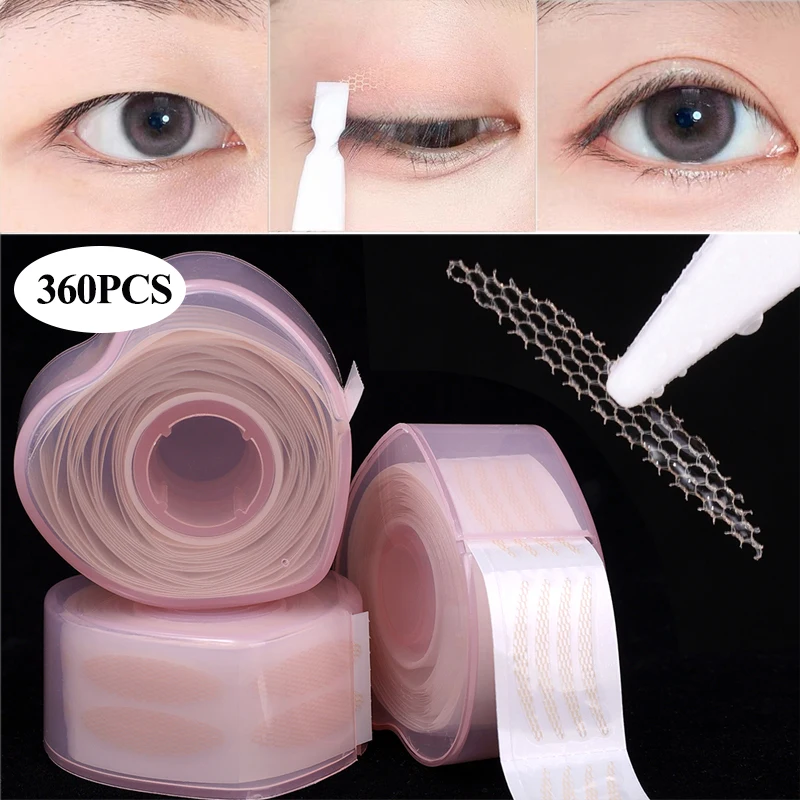 Self Adhesive Invisible Eyelid Tape Sticker 360/600Pcs/Pack Double Fold S/M/L Beige Lace Mesh Eyelid Tape Big Eyes Makeup Tools
Self Adhesive Invisible Eyelid Tape Sticker 360/600Pcs/Pack Double Fold S/M/L Beige Lace Mesh Eyelid Tape Big Eyes Makeup Tools