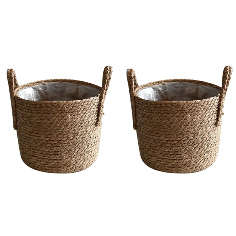 2X Straw Storage Basket Rattan Floor Flower Pot Crafts Decoration Modern Home Living Room Bedroom Shop Flower Basket
2X Straw Storage Basket Rattan Floor Flower Pot Crafts Decoration Modern Home Living Room Bedroom Shop Flower Basket