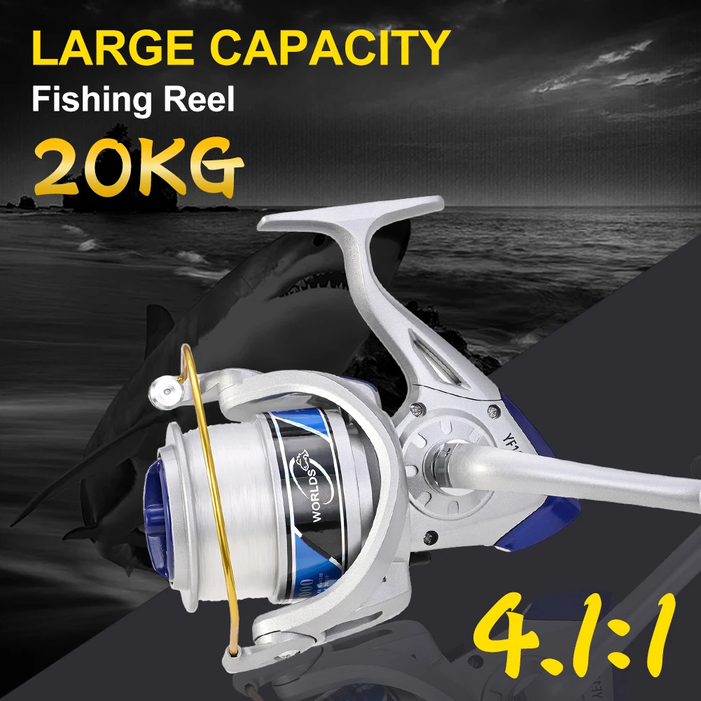 10000 Series Spinning Wheel Baitcasting Fishing Reel Coil 4.1:1 20KG Max Drag Long Shot Freshwater Saltwater Fishing Accessories
10000 Series Spinning Wheel Baitcasting Fishing Reel Coil 4.1:1 20KG Max Drag Long Shot Freshwater Saltwater Fishing Accessories