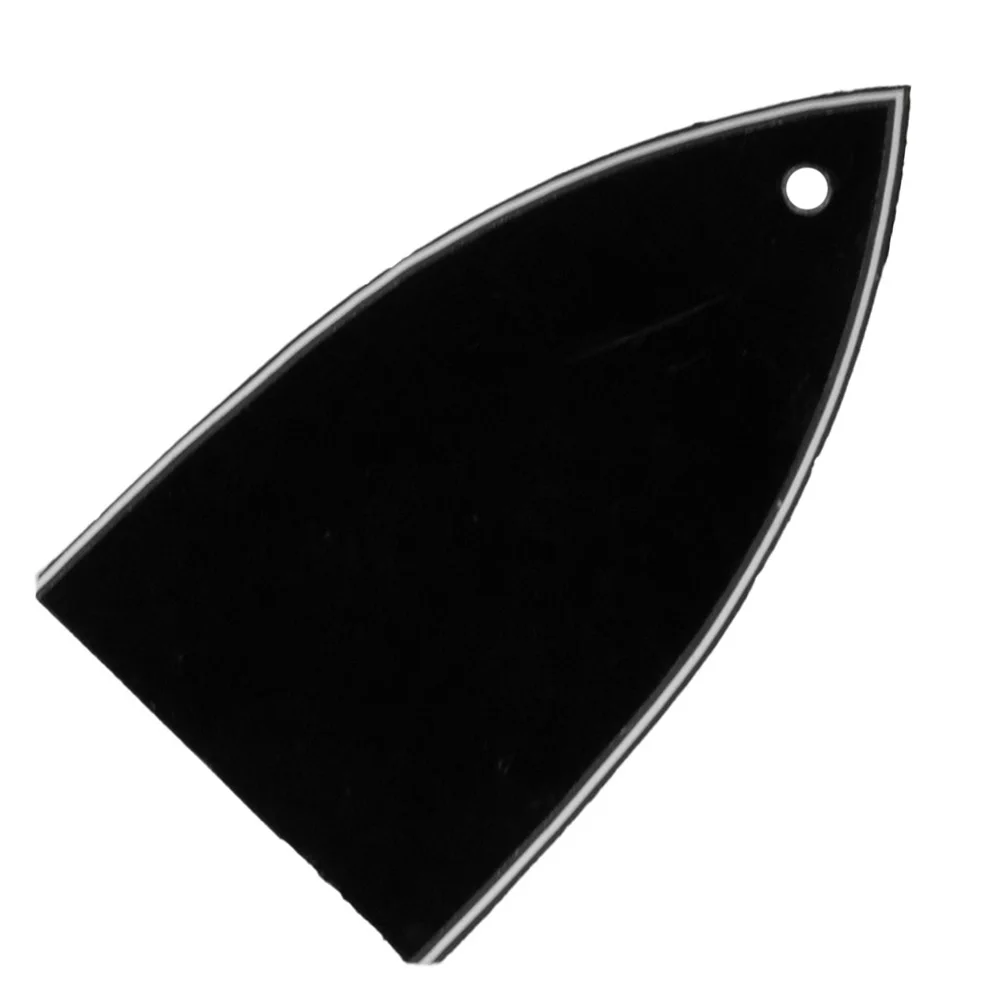 

1pcs Electric Guitar Truss Rod Cover Black Plastic 1 Hole 3 Ply Truss Rod Cover For Bass Electric Guitar Accessories