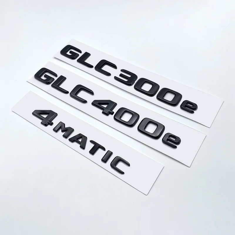 Glossy Black 3D ABS Letters GLC300de GLC300e GLC350e GLC400e 4Matic Emblem for Mercedes Benz GLC X253 Car Trunk Logo Sticker
Glossy Black 3D ABS Letters GLC300de GLC300e GLC350e GLC400e 4Matic Emblem for Mercedes Benz GLC X253 Car Trunk Logo Sticker