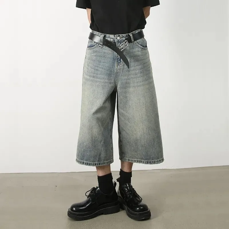 

Deeptown Vintage Loose Jorts Jeans Y2k Streetwear Oversize Shorts Denim Pants Korean Fashion Baggy Grunge Trouser Summer Neutral