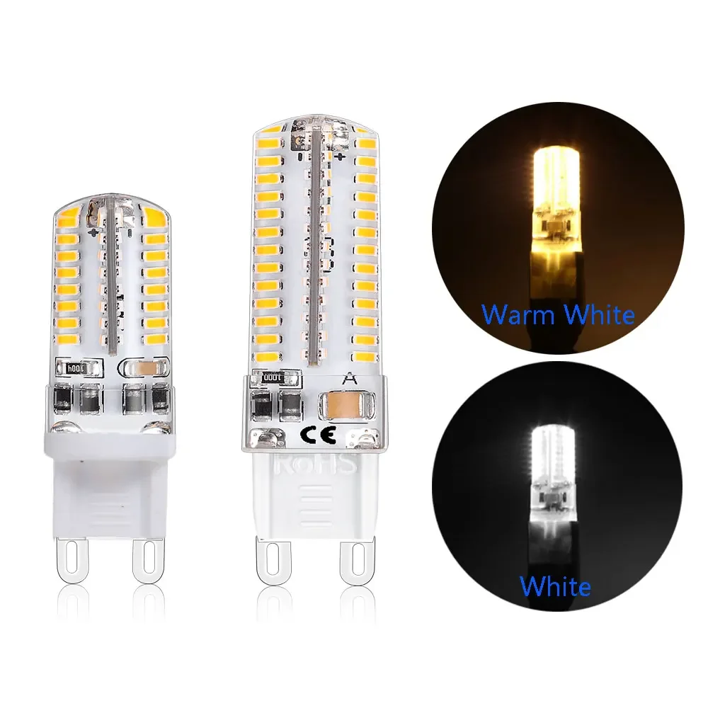 

10X G9 LED Lamp Bulb AC 220V 230V 240V 7W 9W 12W 15W 2835 SMD LED Light Bulb replace Halogen G9 for Chandelier Free shipping