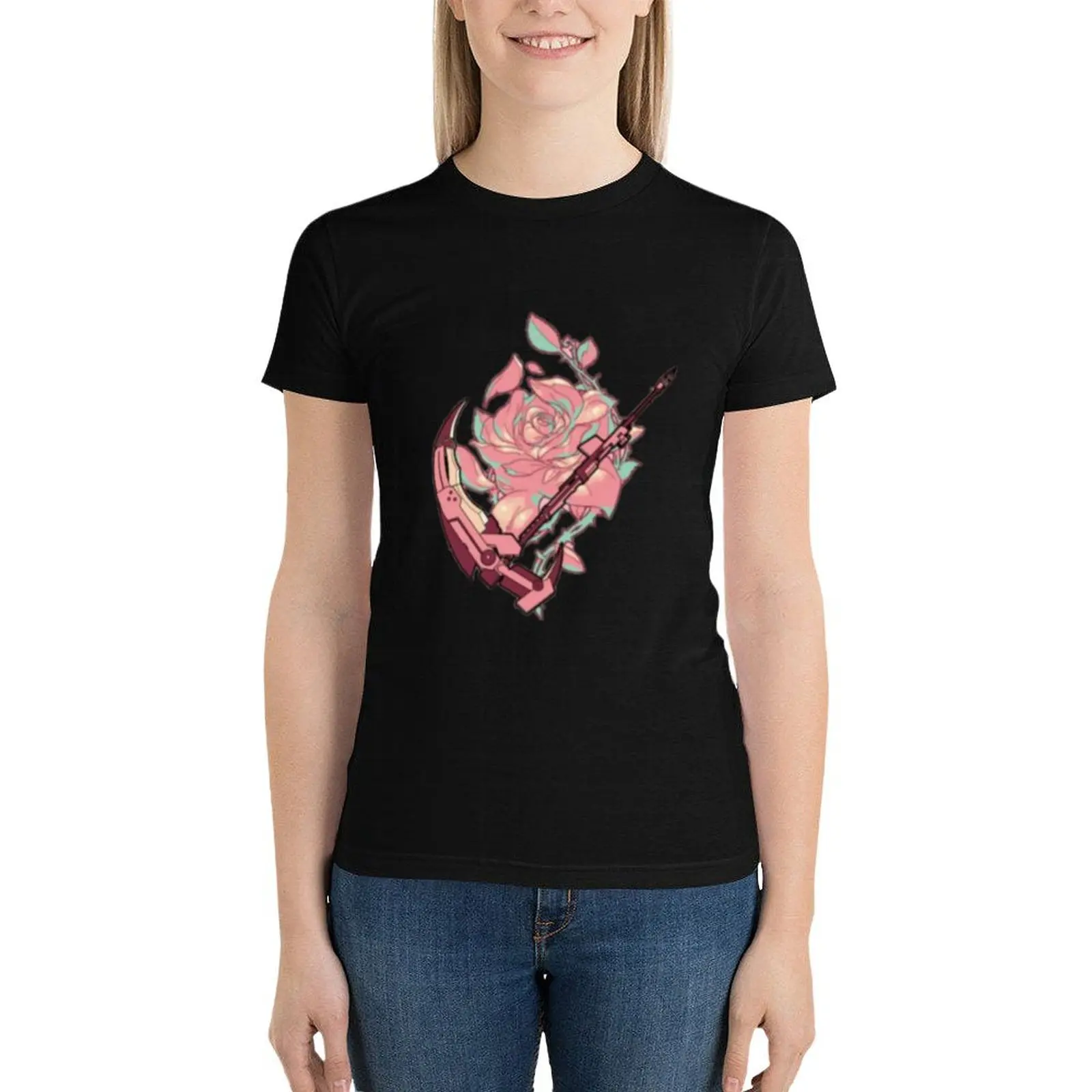 C R E S C E N T R O S E F L O W R T-Shirt tops summer clothes Summer Women's clothing
C R E S C E N T R O S E F L O W R T-Shirt tops summer clothes Summer Women's clothing