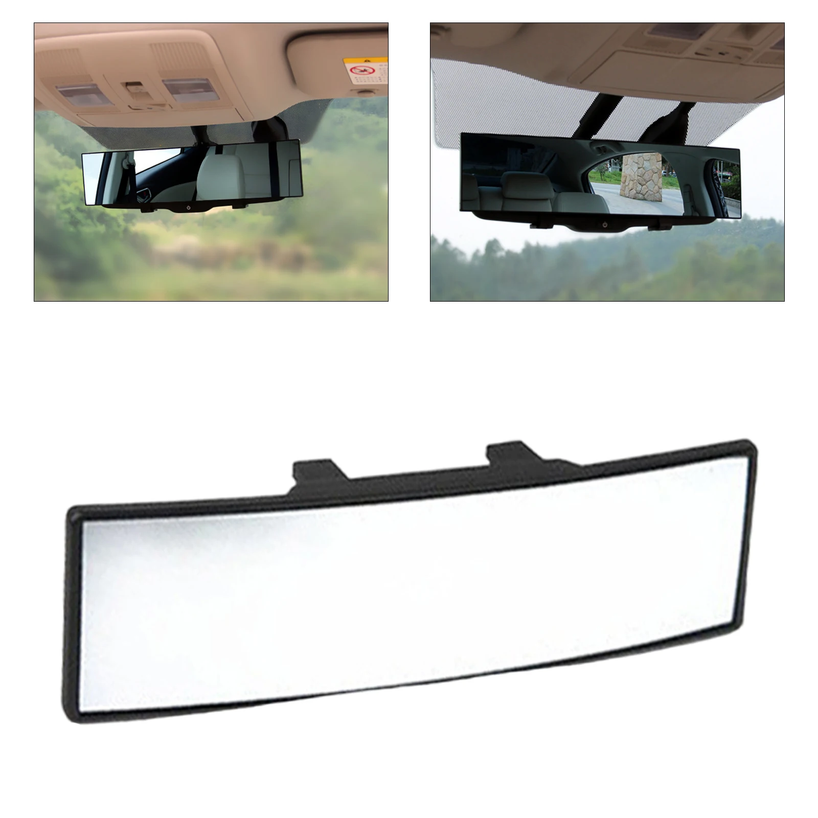 

Car Wide Angle Curved Plane Mirror Anti Dazzle Reflector Large Field Rear View Reversing Mirror Interior Car Accessories