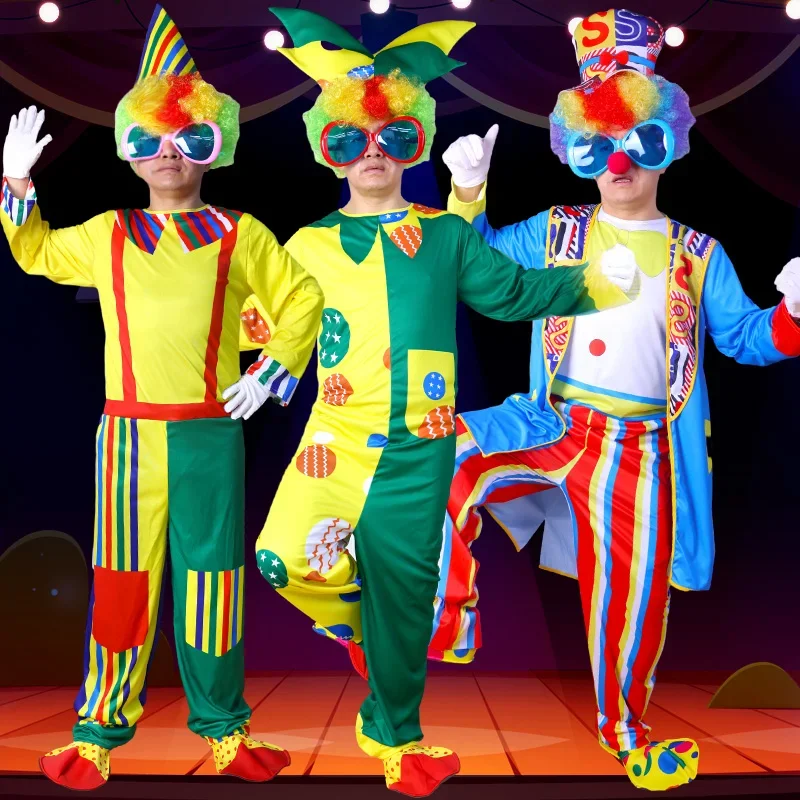 Adult Clown Jumpsuit Hat Man Joker Cosplay Costumes Cosplay Comfortable Clothing Carnival Party Set
Adult Clown Jumpsuit Hat Man Joker Cosplay Costumes Cosplay Comfortable Clothing Carnival Party Set