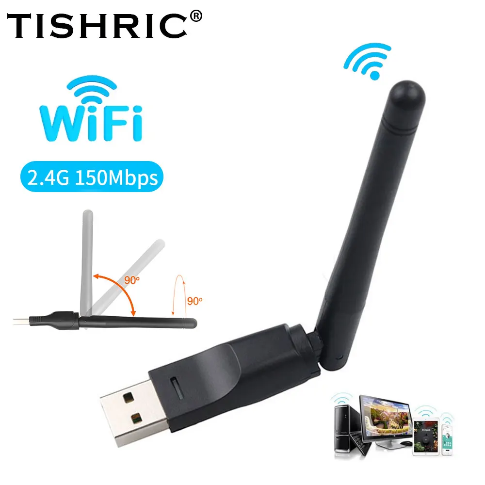 

10PCS TISHRIC USB WIFI Adapter 8188 Computer Wireless Network Card USB2.0 2.4GHZ 150Mbps Wi-fi Adapter 802.11n/g/b For PC Window