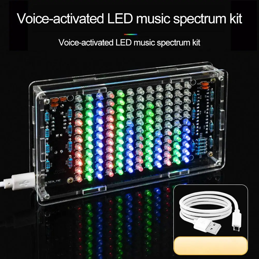 DIY Soldering Project Spectrum USB Mini Electronic Display Sound Activated Home Stereo Speaker DIY Kits for Leaning Soldering
DIY Soldering Project Spectrum USB Mini Electronic Display Sound Activated Home Stereo Speaker DIY Kits for Leaning Soldering