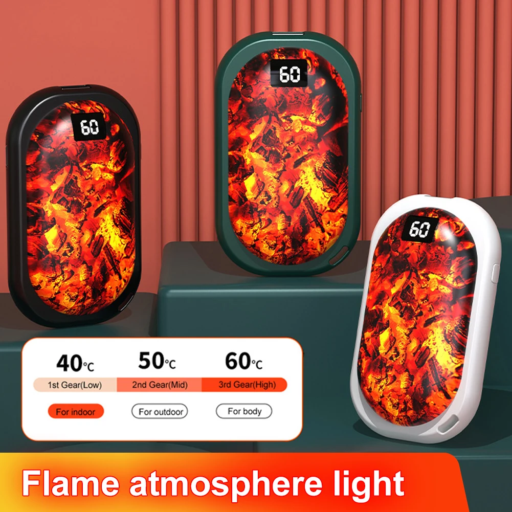 1Pc Mini Hand Warmer Power Bank Rechargeable Mini Hand Warmers With Flame Light 3 Temp Levels For Home Travel Outdoor Camping
1Pc Mini Hand Warmer Power Bank Rechargeable Mini Hand Warmers With Flame Light 3 Temp Levels For Home Travel Outdoor Camping