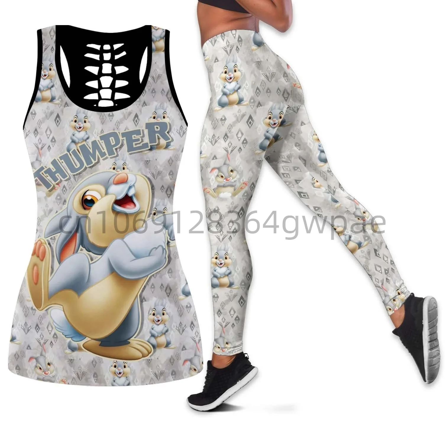 Thumper Rabbit Bambi Women's Cutout Tank Top Leggings Yoga Set Fitness Leggings Tracksuit Disney Hollow Tank Top Leggings Set
Thumper Rabbit Bambi Women's Cutout Tank Top Leggings Yoga Set Fitness Leggings Tracksuit Disney Hollow Tank Top Leggings Set