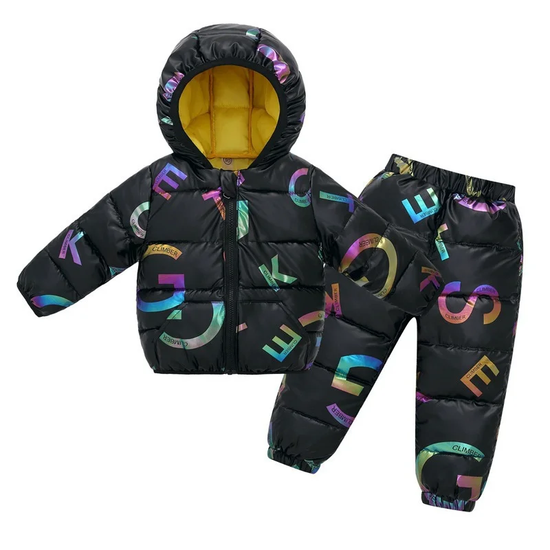 Winter Kids Down Sets Baby Hooded Snowsuit Trousers 2Pcs Jacket For Girls Boys Parka Pants Thin Warm Outfit 1-6 Years
Winter Kids Down Sets Baby Hooded Snowsuit Trousers 2Pcs Jacket For Girls Boys Parka Pants Thin Warm Outfit 1-6 Years