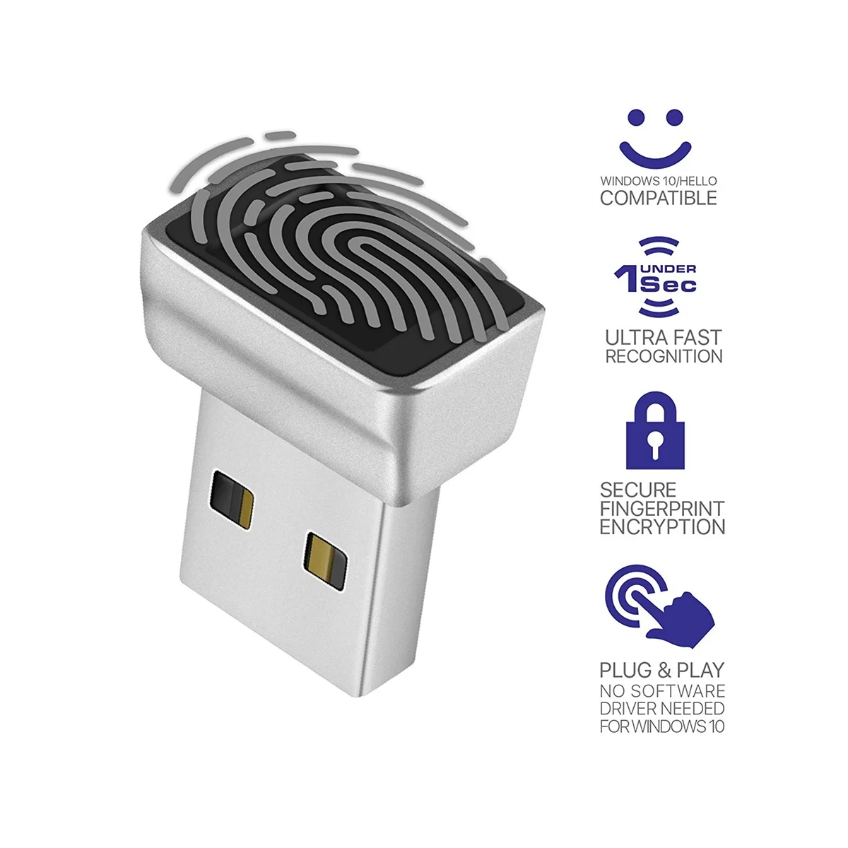 USB Fingerprint Reader PC Notebook Lock Biometric Scanner Password-Free Unlock Module for Windows10 Hello Laptop
USB Fingerprint Reader PC Notebook Lock Biometric Scanner Password-Free Unlock Module for Windows10 Hello Laptop