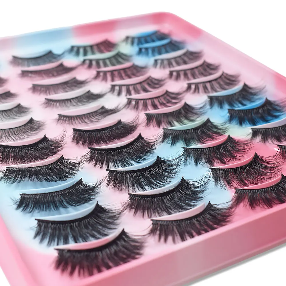 lashes 20 pairs 3D Faux Mink Lashes Natural False Eyelashes Dramatic Volume Lashes Eyelash Extension Makeup
lashes 20 pairs 3D Faux Mink Lashes Natural False Eyelashes Dramatic Volume Lashes Eyelash Extension Makeup