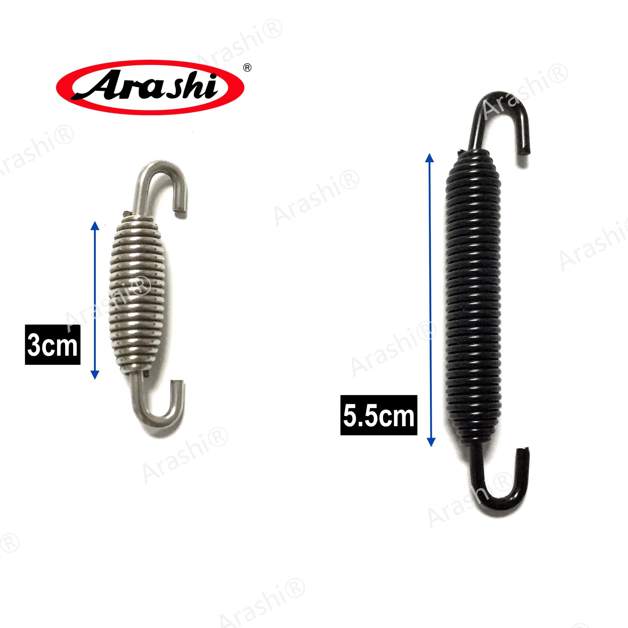 

2PCS 30 / 55mm Exhaust Muffler Spring Hook Link Stainless Steel Motorcross Exhaust Pipe Springs Connect