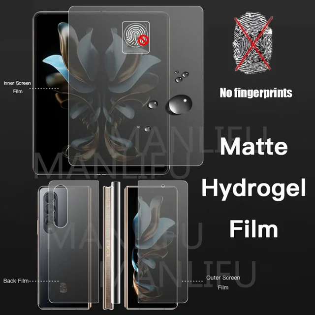 Autocollant de Charnière Interne et Extérieure 4 en 1, Film TPU Hydrogel 256 pour Honor Magic V2 Vs V MagicV Magicvs Magicv2, Protecteur d'Écran 1