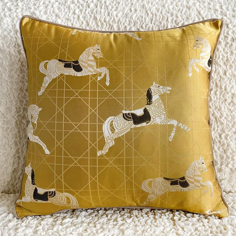 Fashion Geometric Horse Jacquard Cushion Cover House Decorative Pillow Case Modern Room Office Sofa Chair Bed Coussin
Fashion Geometric Horse Jacquard Cushion Cover House Decorative Pillow Case Modern Room Office Sofa Chair Bed Coussin