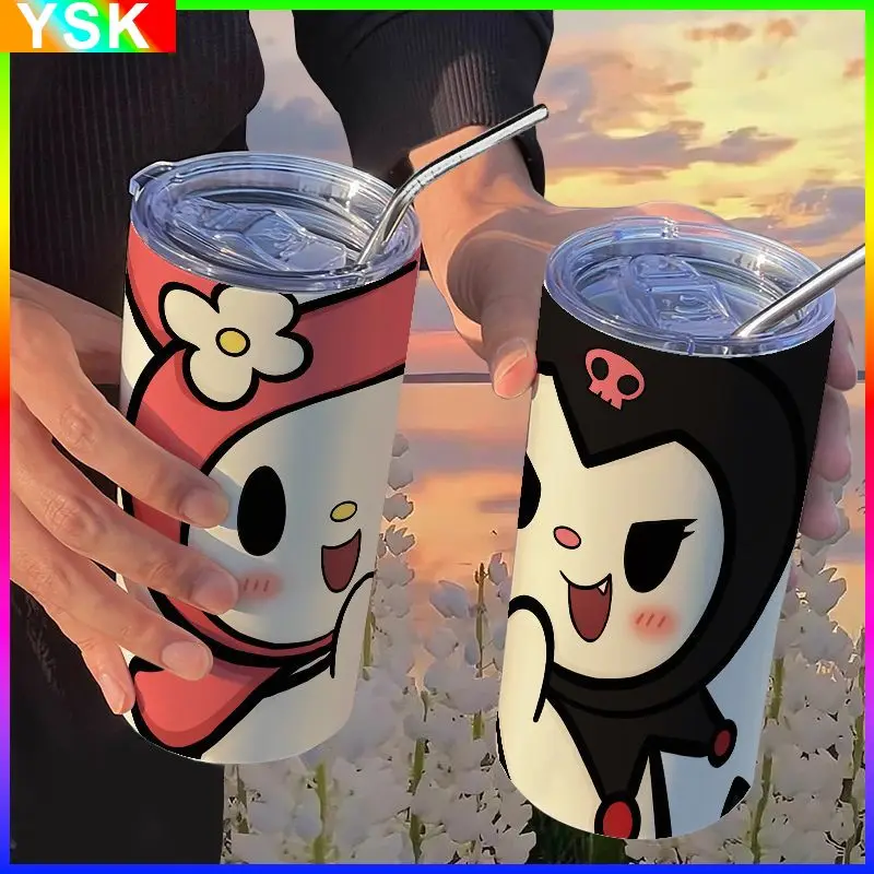 Термос Sanrio Kuromi Melody, чашка с соломинкой, стандартная кофейная чашка, красивая портативная Студенческая чашка для воды
Термос Sanrio Kuromi Melody, чашка с соломинкой, стандартная кофейная чашка, красивая портативная Студенческая чашка для воды