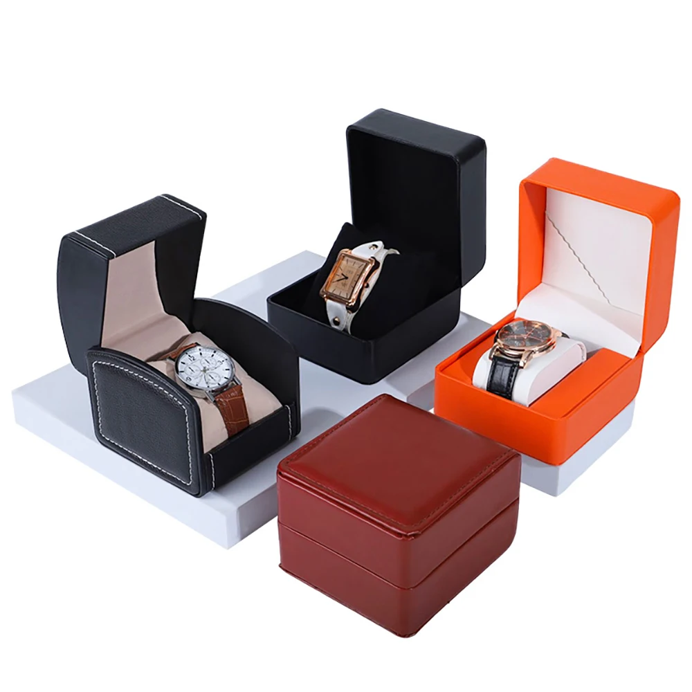 1 Pcs Pu Leather Flip Cover Watch Box With Pillow Storage Display Case Gifts Packaging Mechanical Watch Organization Jewelry Box
1 Pcs Pu Leather Flip Cover Watch Box With Pillow Storage Display Case Gifts Packaging Mechanical Watch Organization Jewelry Box