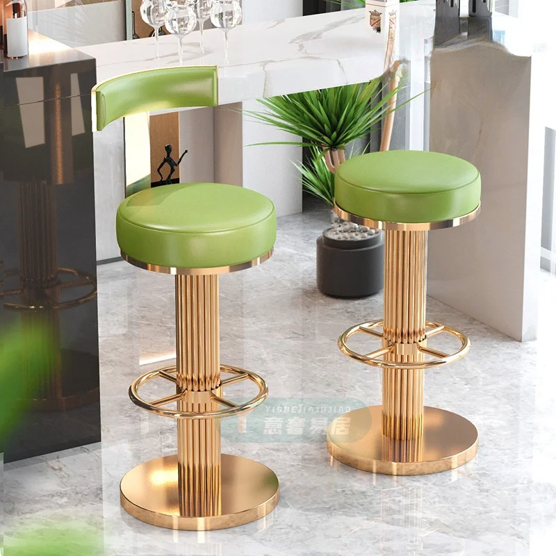 

Green Dresser Design Dining Chair Relaxing Bar Swivel Office Dining Chair High Leather Sillas De Comedor Home Furniture