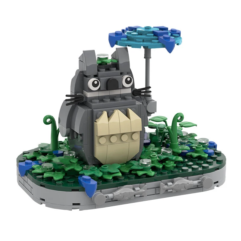 

Creative Small Particle Building Blocks Totoro Ornament Spelling Insert Toy Model Home Decoration Children's Girls Holiday Gift