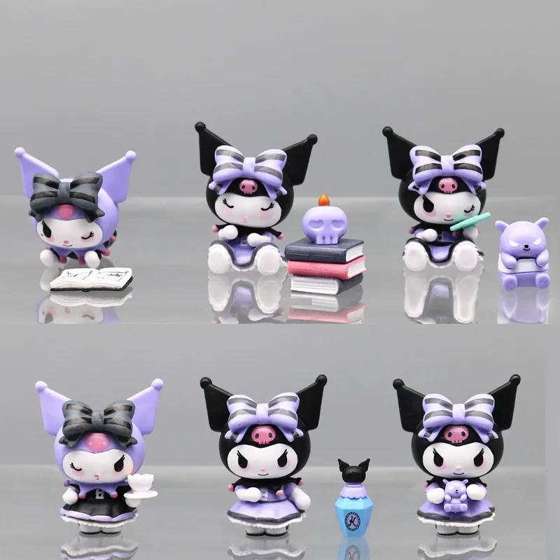 6Pcs/Set Sanrio Lucky Kuromi Kawaii Model Doll Anime Action Figures Toy Collectible Cartoon Decorations Ornaments Gift for Kids
6Pcs/Set Sanrio Lucky Kuromi Kawaii Model Doll Anime Action Figures Toy Collectible Cartoon Decorations Ornaments Gift for Kids