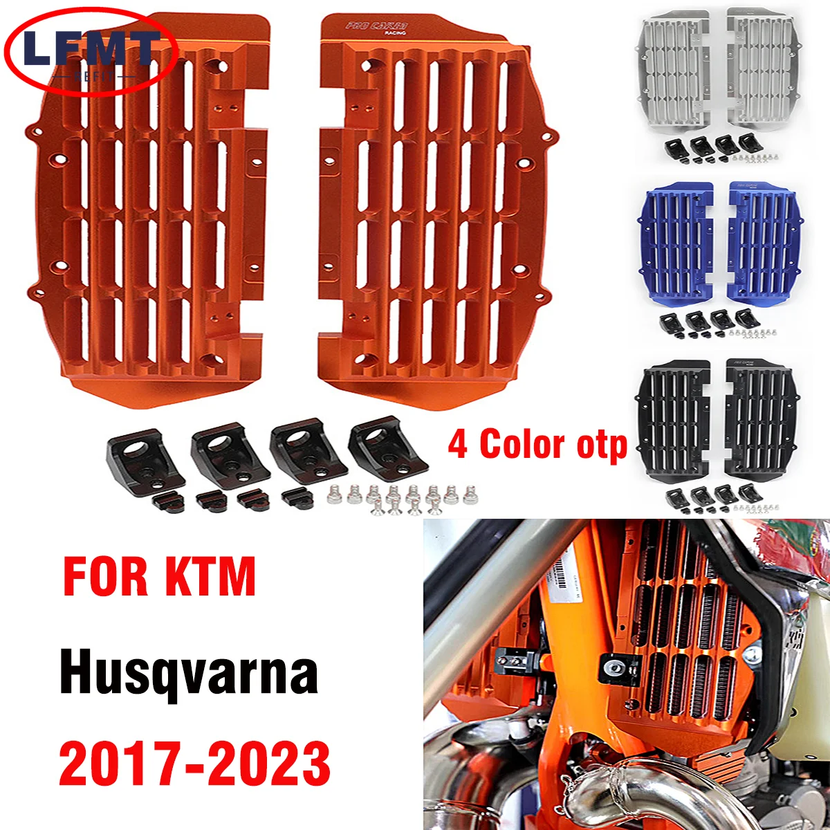 

For KTM XCW XCFW XC XCF EXC EXC-F SX SXF TPI Six Days Husqvarna TC TE TX FC FE FX 125-500 Radiator Guard Grill Protector Cover