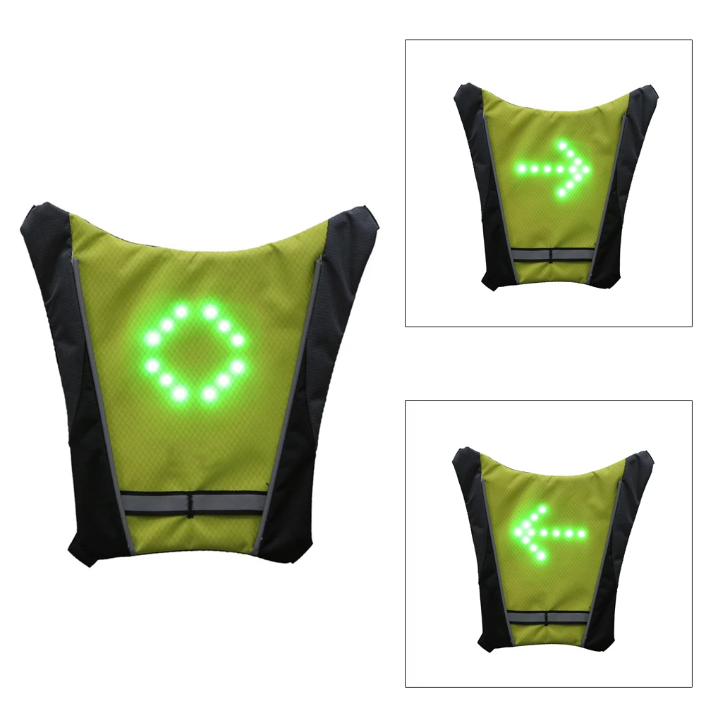 LED Turn Signal Vest Led Reflective Vest Warning Direction Backpack with Remote Controller for Night Cycling Running Walking
LED Turn Signal Vest Led Reflective Vest Warning Direction Backpack with Remote Controller for Night Cycling Running Walking