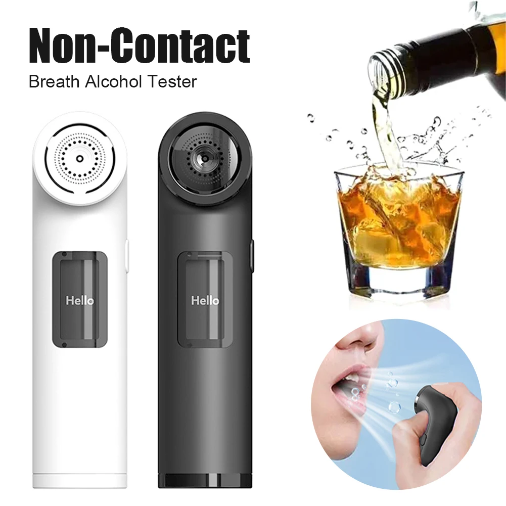 Professional Breathalyzer Rechargeable Portable Breath Alcohol Tester Light & Sound Accurate with LCD Display 3 Color Indicator
Professional Breathalyzer Rechargeable Portable Breath Alcohol Tester Light & Sound Accurate with LCD Display 3 Color Indicator