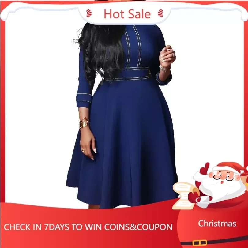 2024 Office Lady A-line Dress African Long Dresses for Women Summer Sale Evening Party High Waist Robe Femme Plus Size Ladies
2024 Office Lady A-line Dress African Long Dresses for Women Summer Sale Evening Party High Waist Robe Femme Plus Size Ladies