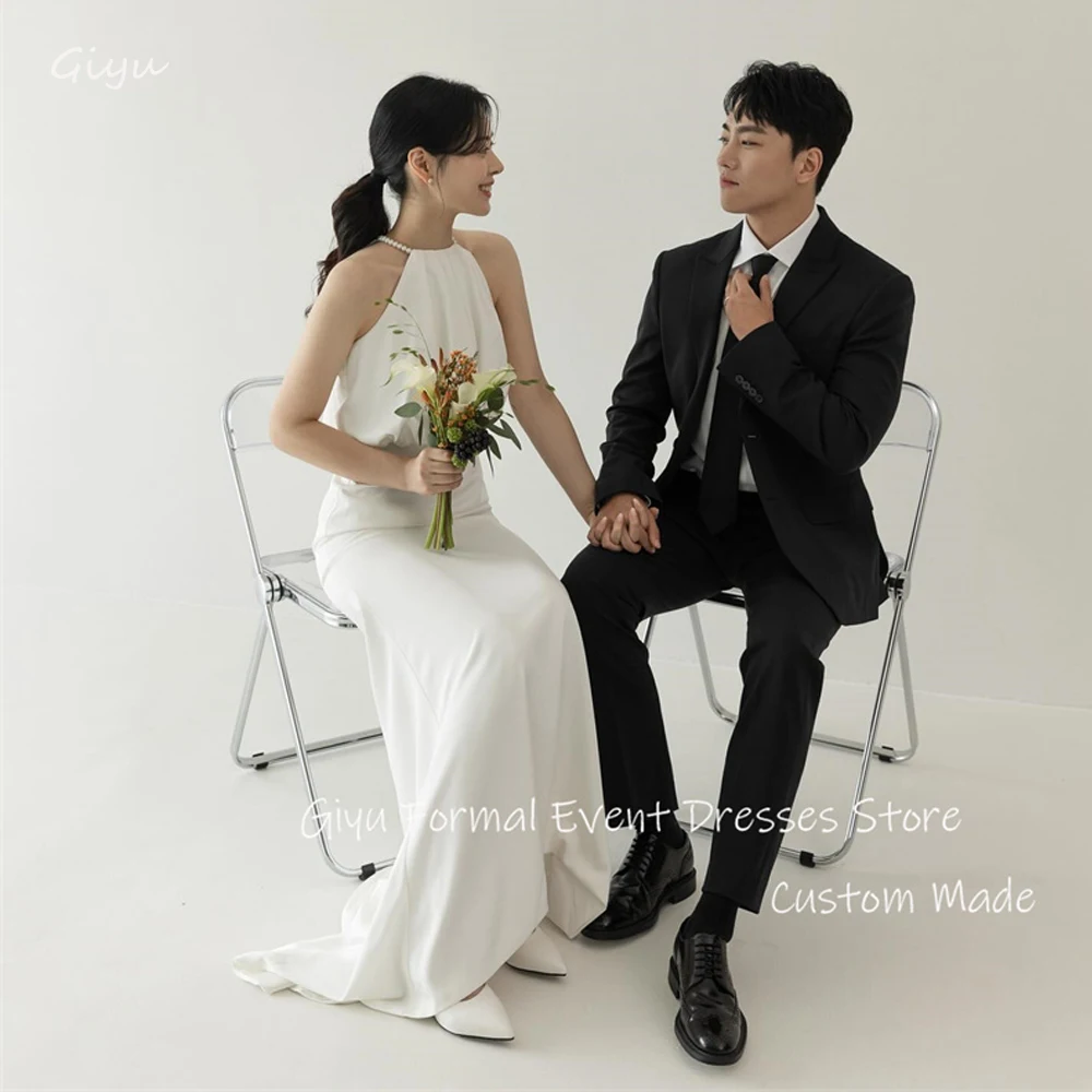 Простое свадебное платье-Русалка Giyu, корейский стиль, фотосессия, жемчужный вырез, длина в пол, платье для невесты, простой свадебный наряд на заказ
Простое свадебное платье-Русалка Giyu, корейский стиль, фотосессия, жемчужный вырез, длина в пол, платье для невесты, простой свадебный наряд на заказ