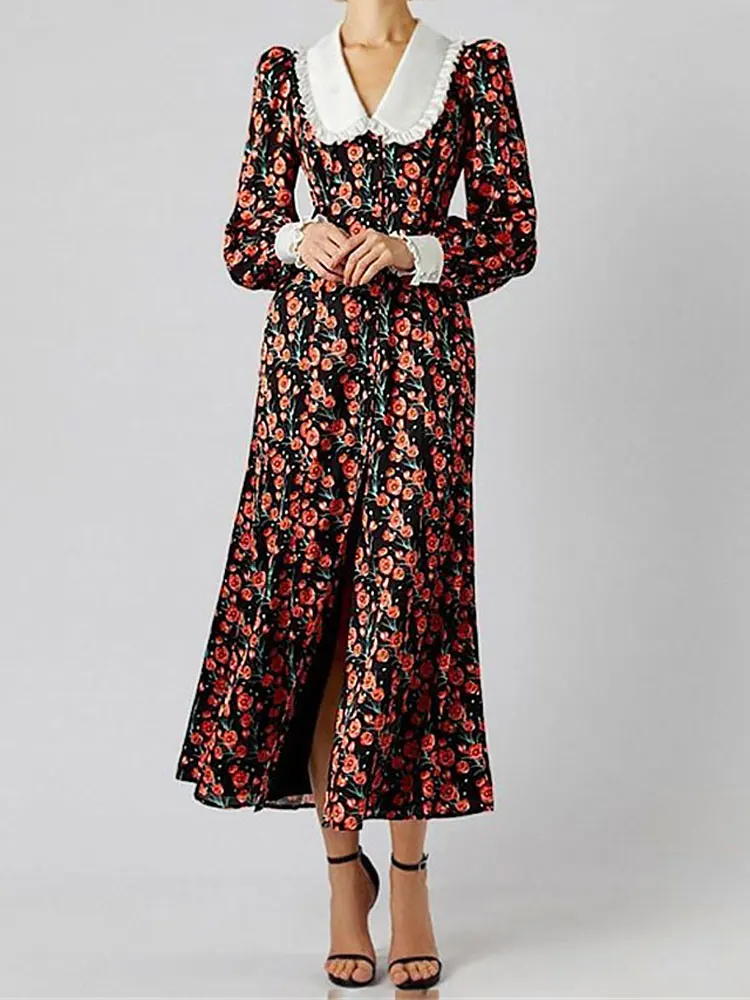 2023 Printed Ruffled For Women Dress Elegant Slim V-Neck Split Patchwork Long Sleeve Maxi Dress Fashion High Waist Party Dress
2023 Printed Ruffled For Women Dress Elegant Slim V-Neck Split Patchwork Long Sleeve Maxi Dress Fashion High Waist Party Dress