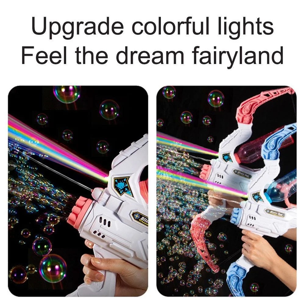 Electric Bubble Machine Bow and Arrows Automatic Bubble Blower Soap Bubbles Maker Water Gun for Children Kid Outdoor Toys
Electric Bubble Machine Bow and Arrows Automatic Bubble Blower Soap Bubbles Maker Water Gun for Children Kid Outdoor Toys